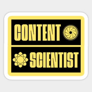 Content Scientist Sticker